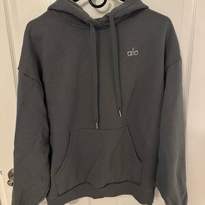 ALO Yoga womens slate grey Hoodie